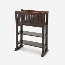 Gustav Stickley, Rare and Early portfolio stand / paper rack, model 551, c. 1902, oak