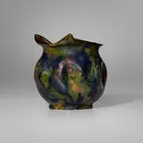 George E. Ohr, Vase, 1897-1900, glazed earthenware