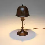 Roycroft, Helmet table lamp with birds-of-paradise, model 906