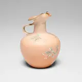 Dull Finish pitcher with honeysuckle by Sallie Toohey for Rookwood Pottery, sold Jun 2025
