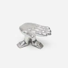 miniature table by Pedro Friedeberg, c. 1975, silver leaf over carved wood, sold Jul 2017