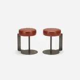 Modernist, stools, pair