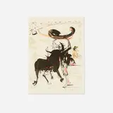 Bullfight No. 2 by Salvador Dalí, 1966, lithograph, sold Jul 2017
