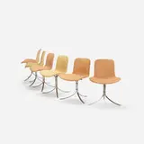 Poul Kjaerholm, PK 9 chairs, set of six