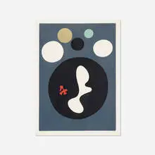 Gris-Noir by Jean Arp, 1966, lithograph on paper, sold Jul 2017