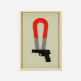 Man Ray, Compass, mixed media in artist's frame