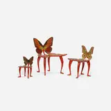 Pedro Friedeberg, set of three miniature Butterfly chair models