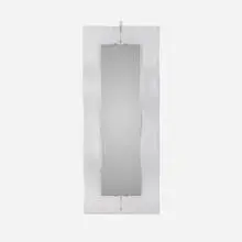 mirror by Lorenzo Burchiellaro, c. 1970, aluminum, mirrored glass, chrome-plated steel, sold Jul 2017