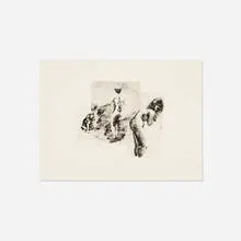 Dog Boy Woman by Eric Fischl, 1992, intaglio print, sold Jul 2017