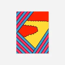 Untitled by Nicholas Krushenick, 1967, screenprint on paper, sold Jul 2017