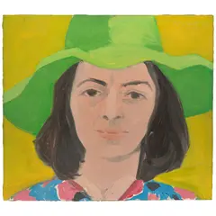 Alex Katz, Green Hat 2, 1964, oil on board