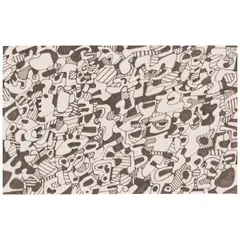 Jean Dubuffet, Texte Logologique III (from Parade funèbre pour Charles Estienne), 1967, marker on paper