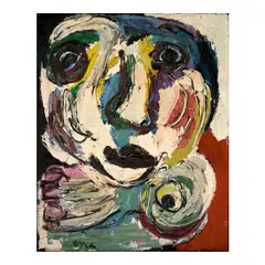 Karel Appel, Waiting Face, 1967, oil on canvas