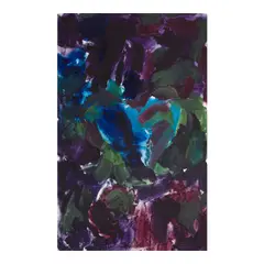 Friedel Dzubas, Blue Heart, 1988, Magna on canvas
