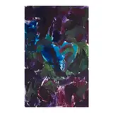 Friedel Dzubas, Blue Heart, 1988, Magna on canvas