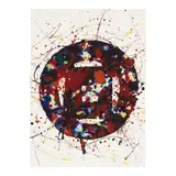 Sam Francis, Untitled (Wheel of Fortune), 1976, acrylic on paper