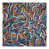 Sol LeWitt, Squiggly Brushstrokes, 1997, gouache on paper