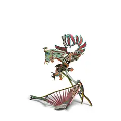 Nancy Graves, Circumfoliate, 1983, bronze with polychrome patina