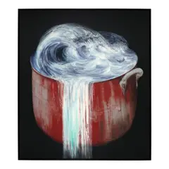 Roberto Fabelo, Persistencia, 2017, oil on linen
