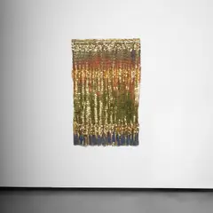 Olga De Amaral, Imagen perdida 35, 2005, linen, gesso, acrylic, Japanese paper and gold leaf