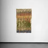Olga De Amaral, Imagen perdida 35, 2005, linen, gesso, acrylic, Japanese paper and gold leaf