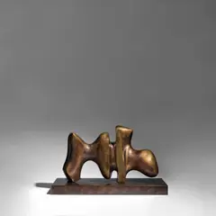 Henry Moore, Working Model for Animal Form, 1969-1971, bronze with brown patina