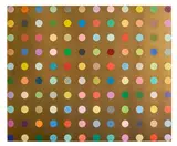 Damien Hirst, Au-195m, 2008, gold enamel and household gloss paint on canvas laid on board