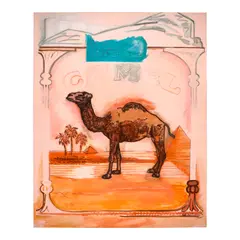 Larry Rivers, Beyond Camel, 1980, acrylic and graphite on canvas