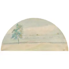 Éragny by Camille Pissarro, circa 1890, watercolor on paper, sold May 2026