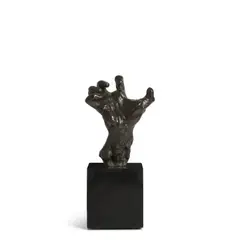 Auguste Rodin, Main crispée droite, taille originale ou petit modèle dit aussi 'Main griffe', circa 1885, bronze with dark brown patina