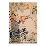 Babylone d'Allemagne (Delteil 351, Adhémar 68, Wittrock P12, Adriani 58) by Henri de Toulouse-Lautrec, 1894, Lithograph in colors on wove paper backed with japon, Wittrock's state B (final), sold Apr 2026