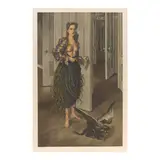 Dorothea Tanning, Birthday (Self Portrait at Age 30), c. 1970, Offset lithograph in colors on Arches paper
