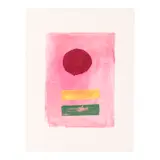Adolph Gottlieb, Pink Ground (Associated American Artists 77), 1972, Screenprint in colors on wove paper