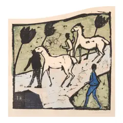 Erich Heckel, Weisse Pferde (Dube H 242), 1912