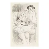 Henri Matisse, Danseuse debout, acoudée, from Dix Danseuses (Duthuit 482), 1925-26, Lithograph on Arches paper