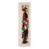 Joan Miró, Les Troglodytes I (Dupin 1009), 1978, Etching and aquatint in colors with carborundum on Arches paper with the publisher's watermark