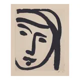 Henri Matisse, Bédouine au large Visage (Duthuit 780), 1947, Aquatint on laid paper