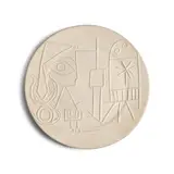 Jacqueline au chevalet (Ramié 335) by Pablo Picasso, 1956, White earthenware clay dish with engobes and glaze on the reverse, marked 41/100 and incised 'C 119 Bis', sold Apr 2026