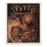 Pablo Picasso, Têtes (Bloch 1104, Baer 1338), 1963, Linocut in colors on Arches paper