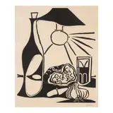 Pablo Picasso, Nature morte à la Bouteille (Bloch 1099, Baer 1315), 1962, Linocut on Arches paper