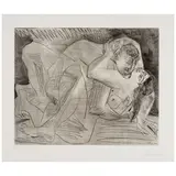 Pablo Picasso, L'Étreinte  (Bloch 1113, Baer 1106), 1963, Etching and drypoint on Rives BFK paper