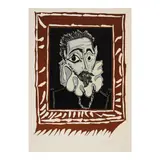 Pablo Picasso, L'Homme à la fraise (Bloch 1148, Baer 1320), 1963, Linocut in colors on Arches paper