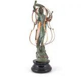 Arman, Ofelia (Foundation Arman 98), 1996, Sliced bronze with green and gold patina