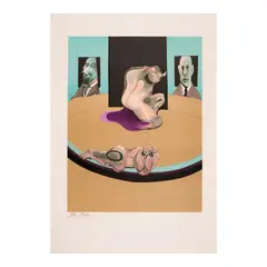 Francis Bacon, Metropolitan Museum of Art (Sabatier 11), 1975, Lithograph in colors on wove paper