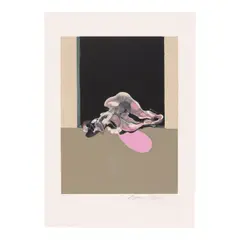 Francis Bacon, Center panel, from Triptyque Août 1972 (Sabatier 23), 1979, Lithograph in colors on wove paper
