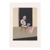 Francis Bacon, Right panel, from Triptyque Août 1972 (Sabatier 23), 1979, Lithograph in colors on wove paper