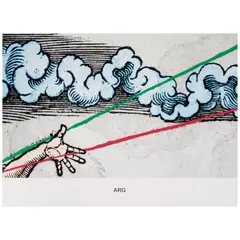 John Baldessari, Arg, from Engravings with Sounds, 2015, Archival inkjet print in colors on wove paper