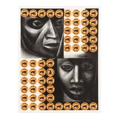 Negro Es Bello II by Elizabeth Catlett, 1969-2001, Lithograph in colors on wove paper, sold Apr 2026