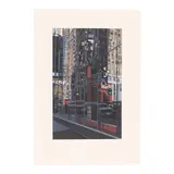 Richard Estes, Detail, Times Square, 2000, Woodcut in colors on Japanese paper