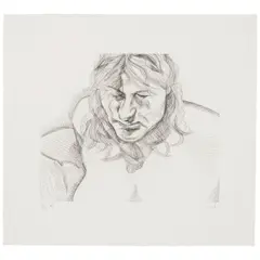 Head and Shoulders (Treves 15, Hartley 21) by Lucian Freud, 1982, Etching on wove paper, the second (final) state, after the reduction of the plate, sold Apr 2026